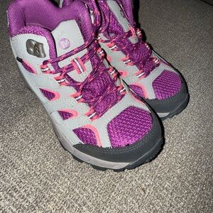 Merrell Kids Boots - Purple and Gray Size 12